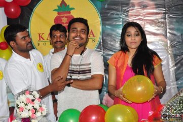 Rashmi Goutham And Getup Srinu At Akshara Kalasha Foundation